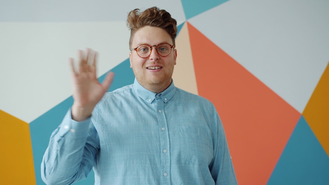 young entrepreneur presenting idea