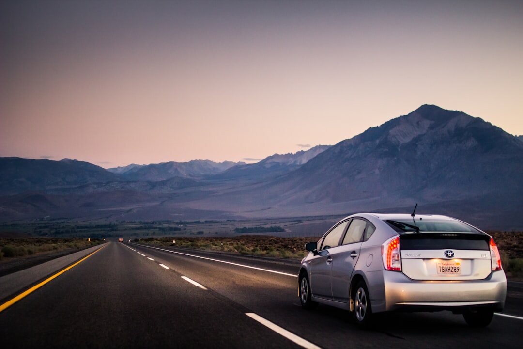 autonomous car on road